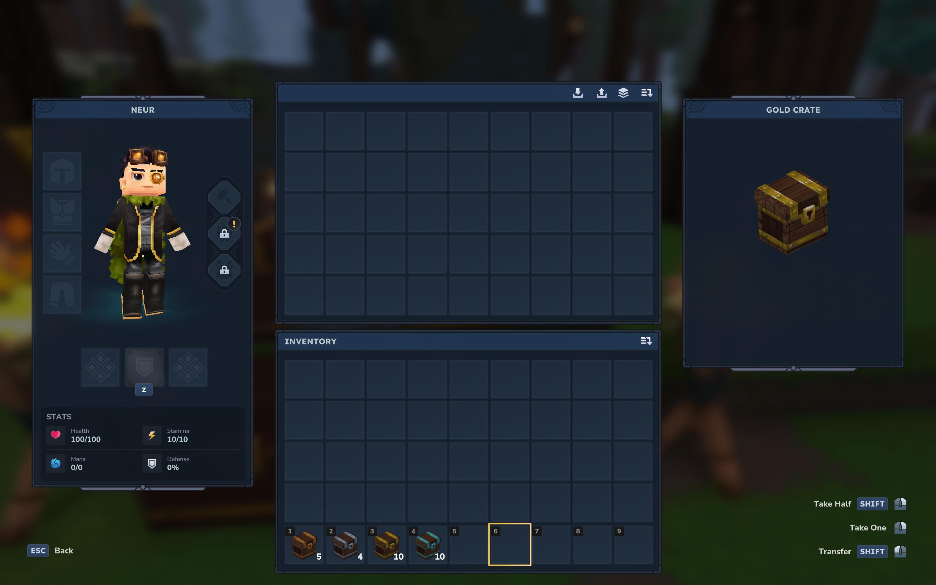 Gold Crate UI