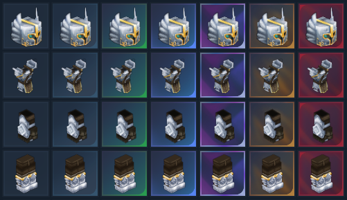 The seven Grades on armor