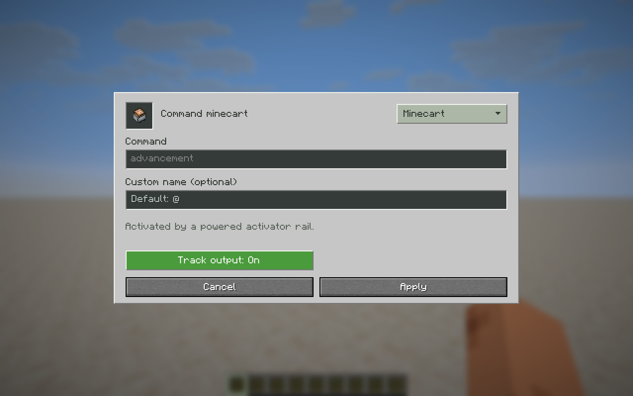 Command-block minecarts