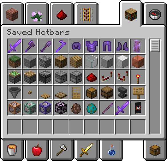 Saved Hotbar