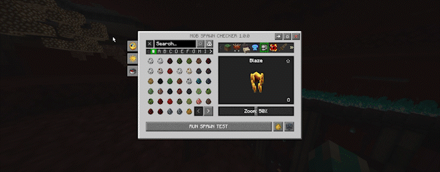 Mob Spawn Checker Features