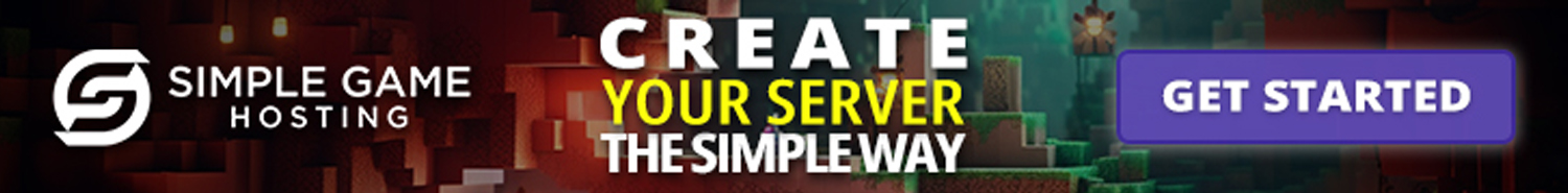 Banner for SimpleGameHosting - The Easiest Way to Start a Minecraft Server