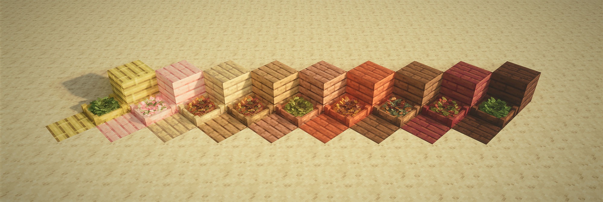 9 wood types, 9 beds