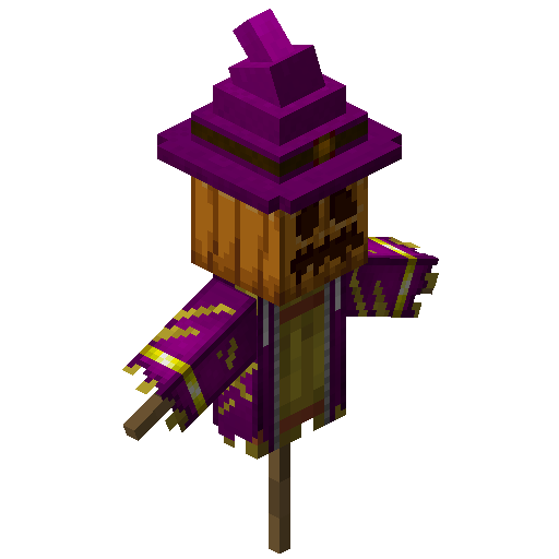 Magenta scarecrow