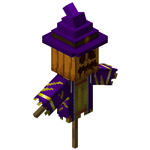 Purple scarecrow
